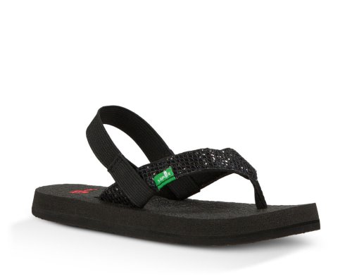 Sandale Sanuk Yoga Glitter Enfant - Noir QONPGF817
